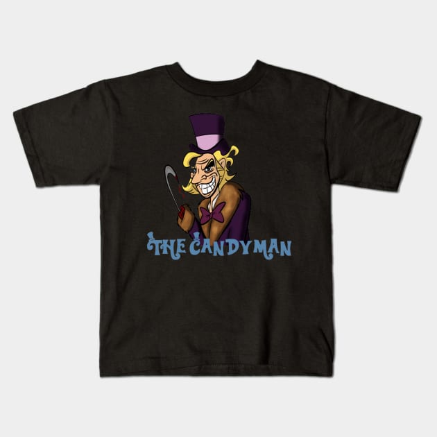 Willy Wonka is..The Candyman Kids T-Shirt by Cartoonguy